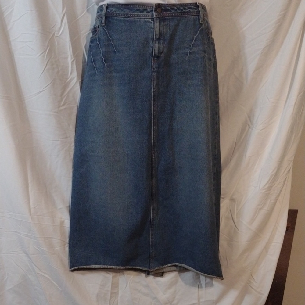 Cato Classic Blue Denim Maxi Skirt